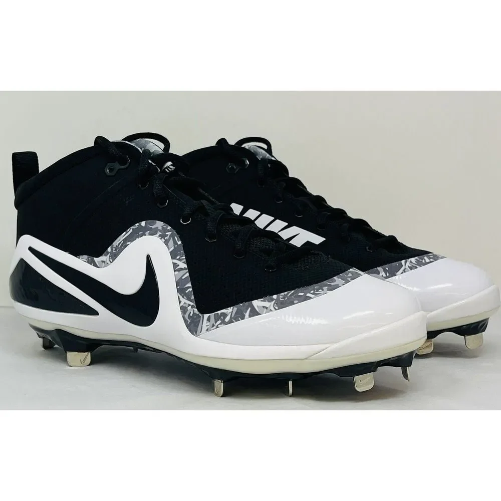 Men's Size 14 Nike Force Zoom Trout 4 Metal Baseball Cleats Black‎ 917837-001